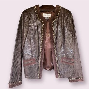 Vintage Bradley Bayou Leather Jacket - Brown XS
